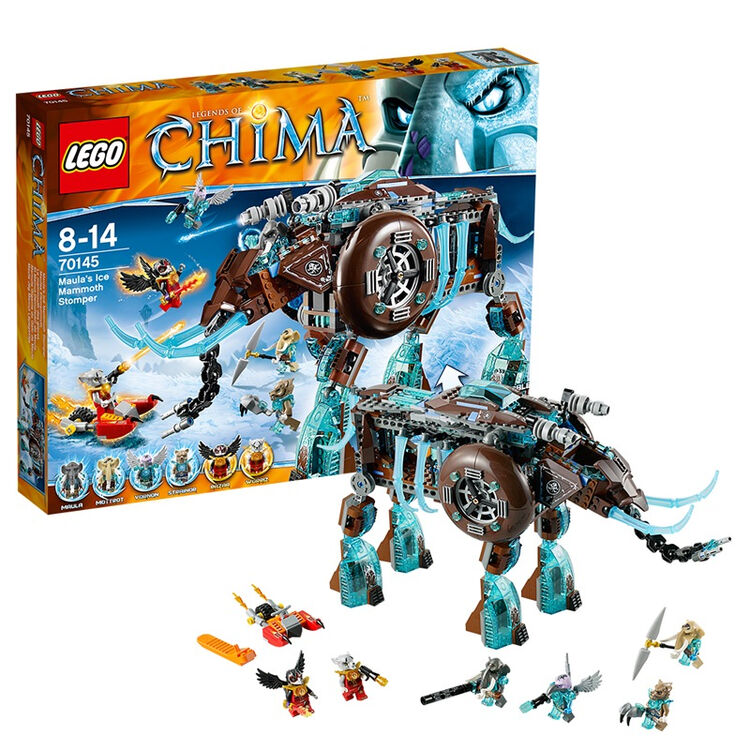 乐高legochimapt气功传奇系列象女王的寒冰机器猛犸象70145
