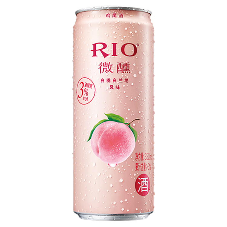 锐澳（RIO）洋酒 预调 鸡尾酒 果酒 微醺系列 3度 330ml*8罐（4种口味） 菜管家商品