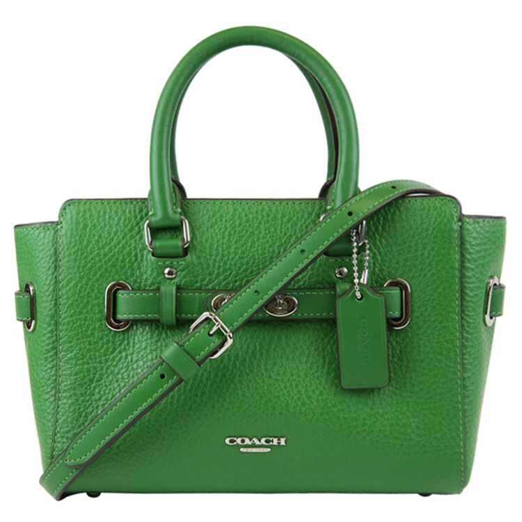 coach 蔻驰 奢侈品 女士绿色单肩斜挎手提包 f37635 svke