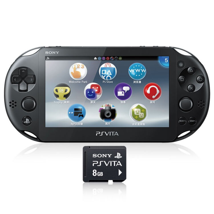 PSV国行主机】索尼（SONY）PlayStation Vita 黑色掌机（附赠8G记忆卡