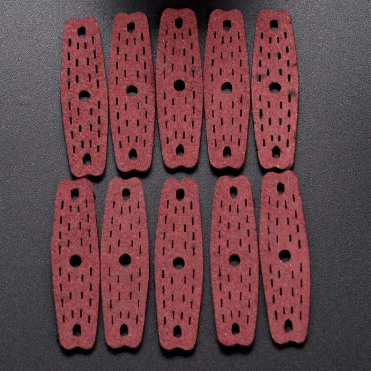 消音弹弓皮兜皮兜扁皮筋扁皮木制弹弓皮兜 50个(颜色随机)