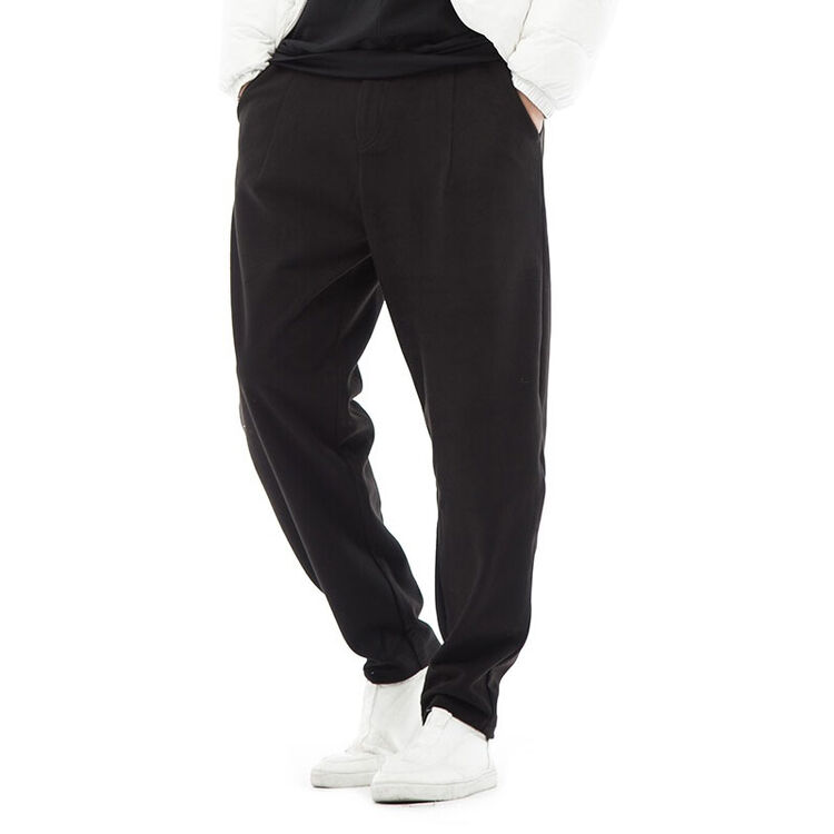 后序 男士裤子潮牌小脚裤直筒长裤设计师原创 休闲裤男宽松 玄黑色