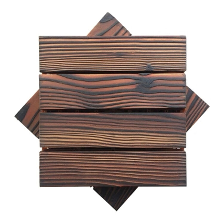 碳化木防腐木地板户外露台花园阳台浴室防滑可拆卸拼接地板