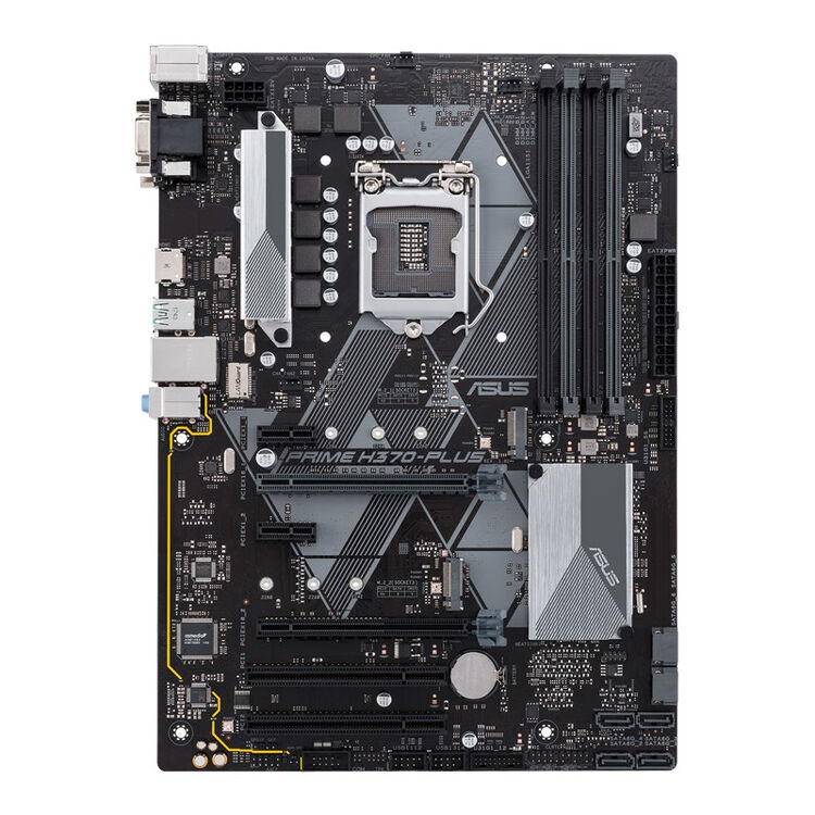 华硕(asus) prime h370 plus 大师系列h370 atx大板 支持i7 8700等