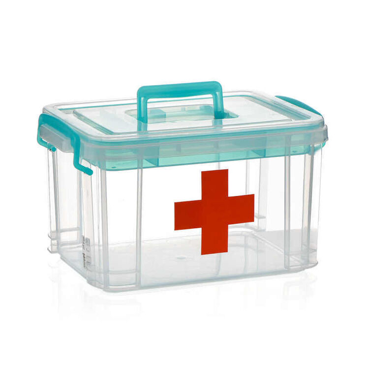 箱透明户外医生出诊家用加厚宝宝收纳盒听诊器仿真药品忒达号塑料药箱