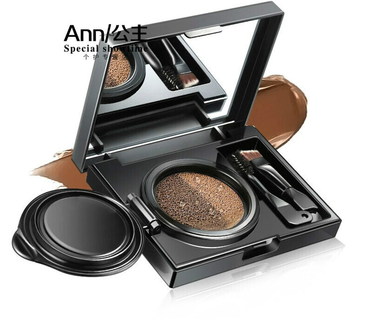 安公主 气垫双色染眉膏眉粉 眉笔 双色棕(浅棕