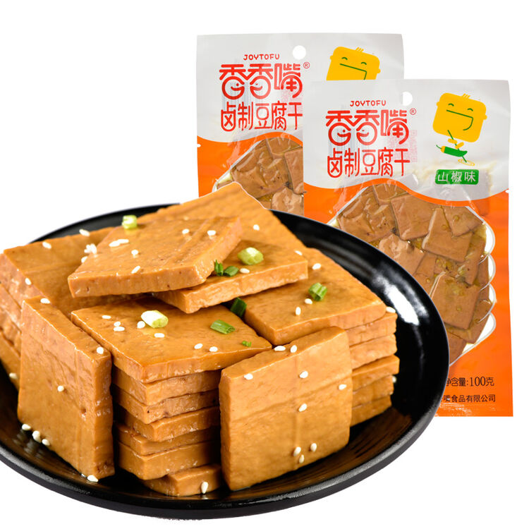 香香嘴豆腐干 休闲零食 素食豆干 山椒味100g/袋