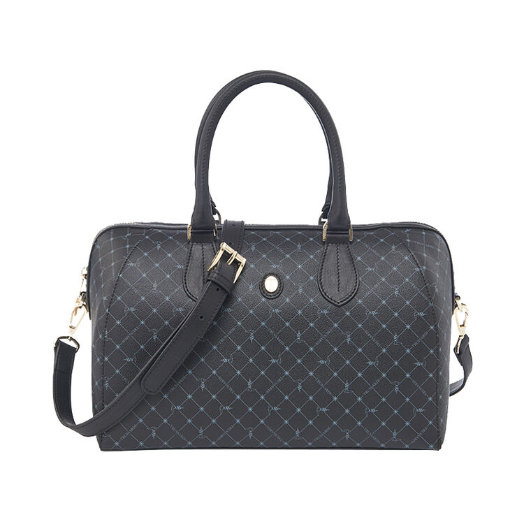 trussardi杜鲁萨迪 18春夏 女士黑色小牛皮革手提包 76b00051 2y