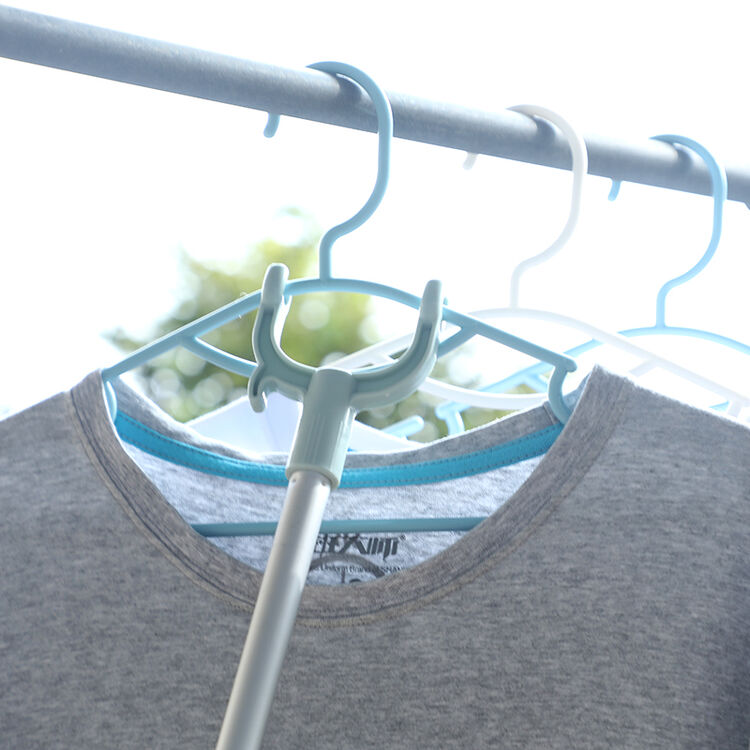 米木可伸缩衣叉撑衣架晾衣杆晾衣叉挑衣杆叉衣棍1米长晒衣杆 4022