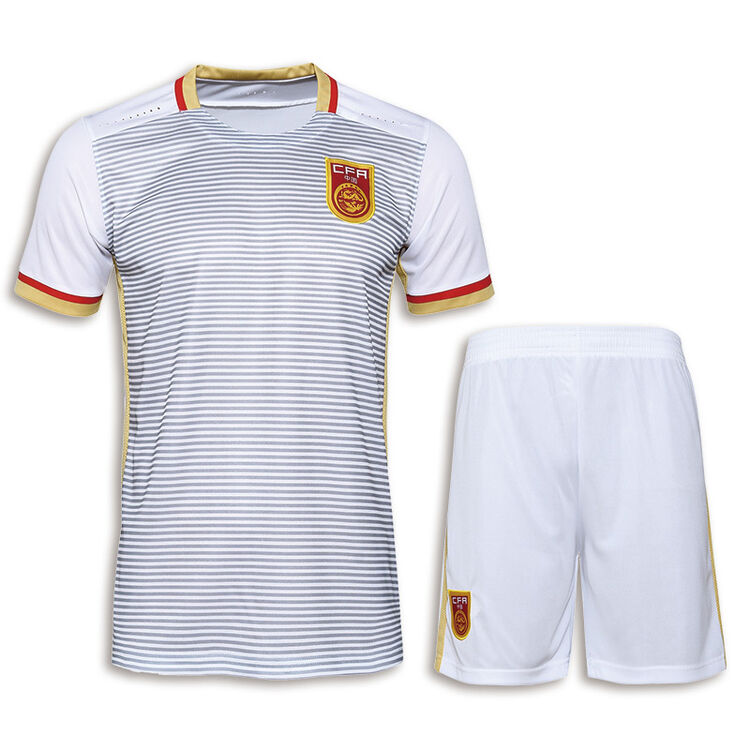 虎2016新款足球服男 中国主场客场训练运动球足服套装 diy定制团购印