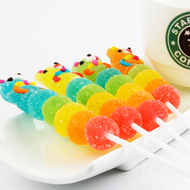 恋品惠 卡通迷你熊串串果汁软糖果味棒棒糖小猪佩奇qq糖果儿童零食