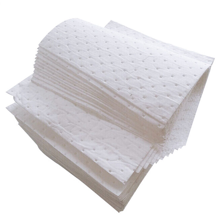 复合压点吸油棉40cm*50cm*3mm工业吸油棉片吸油毡100片/箱