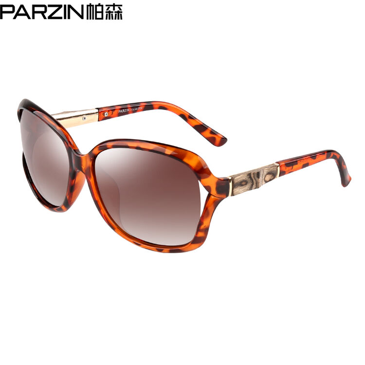 帕森(parzin)时尚大框女士偏光太阳镜 潮流墨镜 司机开车驾驶镜9502