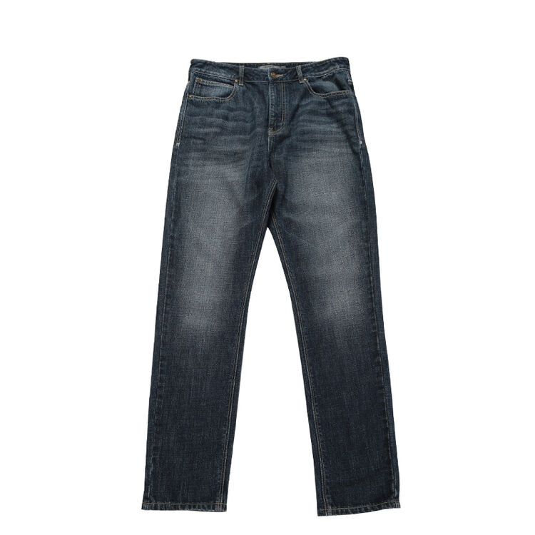 鸿星尔克(erke)正品春秋薄款牛仔裤男修身夏季弹力休闲青年男士牛仔裤