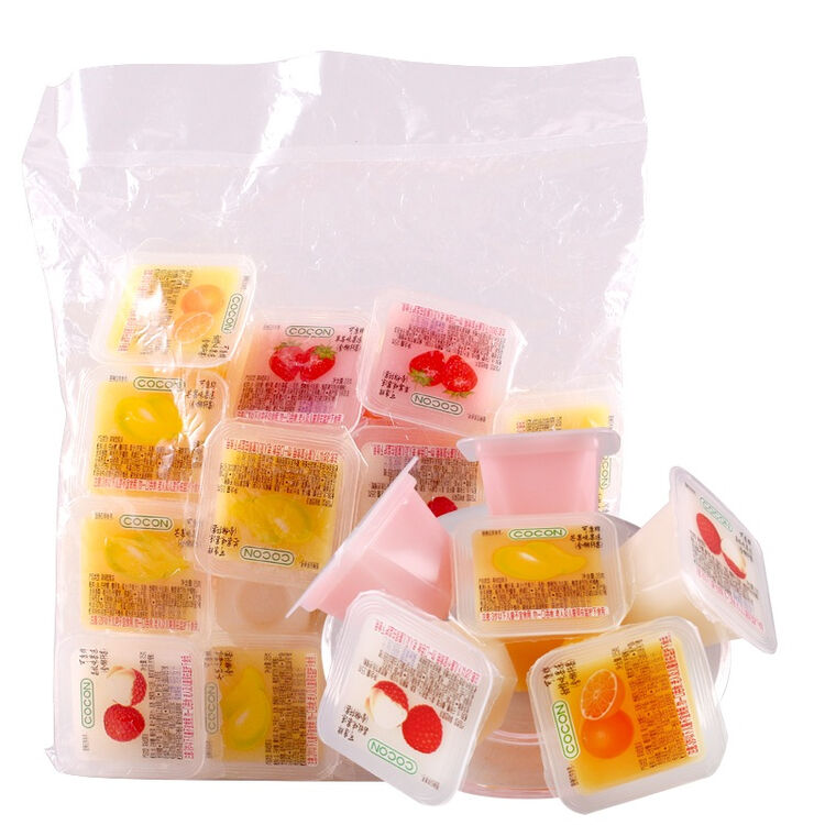 马来西亚进口可康牌cocon多口味果冻含椰纤果525g