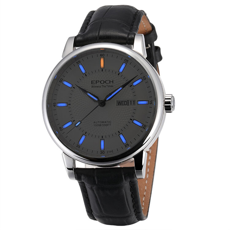 epoch艾保克 夜光手表全自动机械男表 氚气自发光h3防水镂空腕表 a款