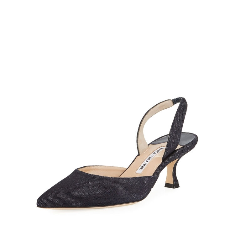 manolo blahnik 莫罗伯拉尼克 女鞋 女式露跟高跟鞋 q00783892 denim