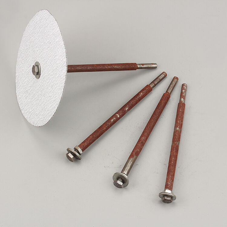 6mm白钢加长打磨杆 打磨圆棒 带螺丝头砂纸夹 根雕木雕打磨抛光杆