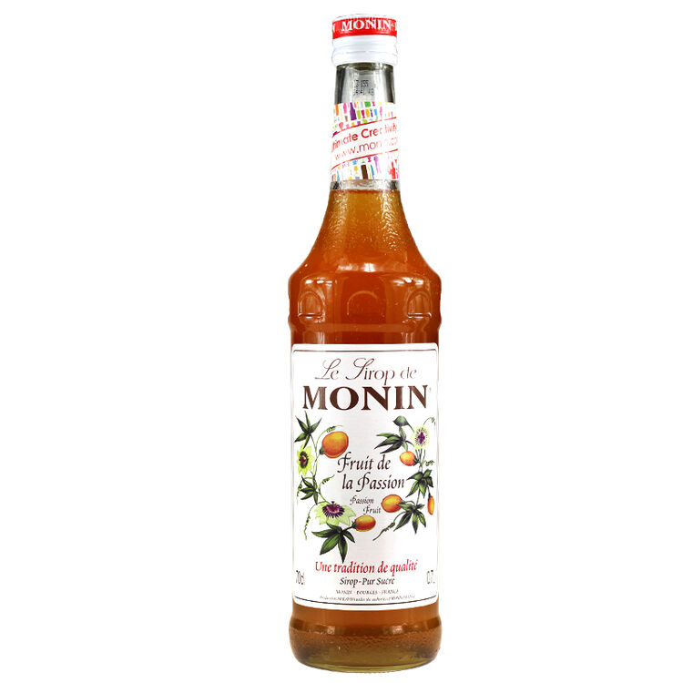 莫林(monin) 洋酒鸡尾酒调酒辅料 monin莫林风味果酱糖浆 百香果口味