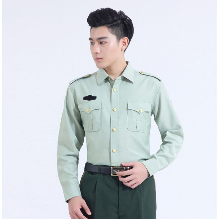 常服 长袖衬衫 工作服 作训服8成新 军绿 165 尺码请备注