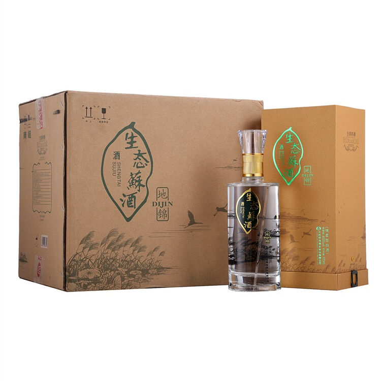 双沟 生态苏酒 地锦 40.8度 500mll*6瓶(内含3个礼袋)口感绵柔浓香型