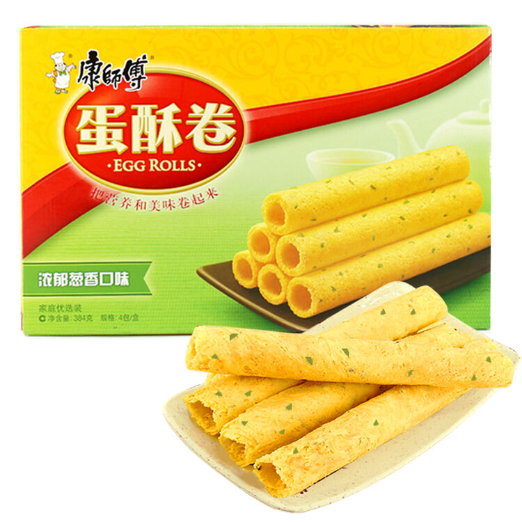 康师傅蛋酥卷浓郁葱香味384g【图片 价格 品牌 评论】-京东