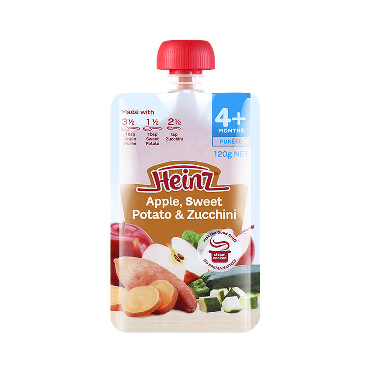 亨氏heinz 婴幼儿辅食 苹果草莓百香果泥 8个月以上 120g 澳洲进口