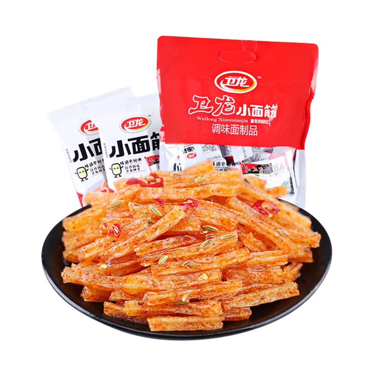 卫龙 辣条280g麻辣熟食小面筋 豆干豆腐干辣味零食品15包