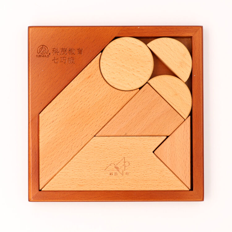 新款高端木质/现代智力七巧板/古代七巧板/拼图儿童益智玩具 7015