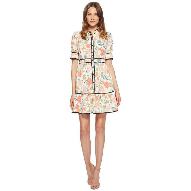 全球购凯特丝蓓kate spade blossom 女士气质修身连衣裙 cream 2