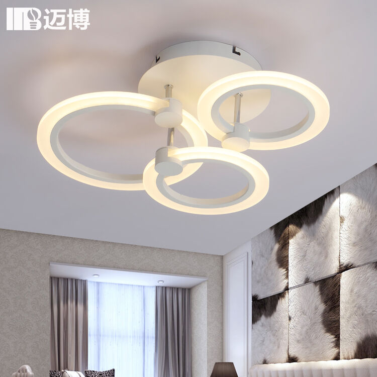 迈博(mybbo)个性客厅灯led吸顶灯卧室灯温馨现代简约餐厅灯圆形创意