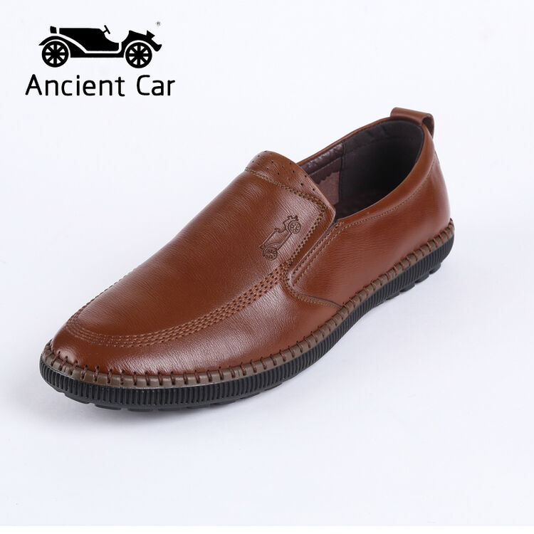 ancient car春季特卖皮鞋男商务休闲男鞋布洛克英伦正装低帮鞋男 38