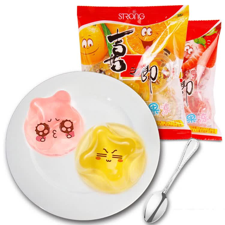 喜之郎果冻水果味果冻休闲零食品婚庆喜糖 3个口味可选 90g/袋 苹果味