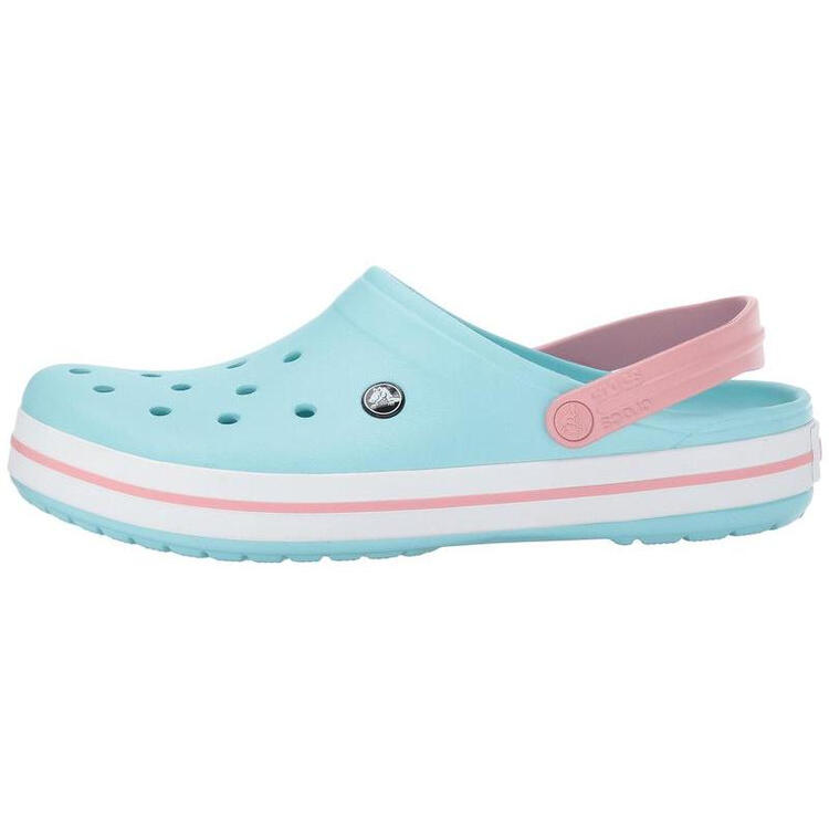 卡洛驰crocs)女款潮流休闲凉鞋洞洞鞋 crocband clog ice blue/white