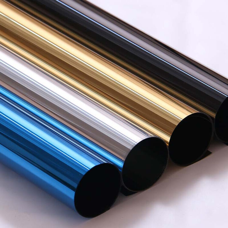 单向反光玻璃贴膜家用窗膜太阳膜阳台遮光防晒隔热膜遮阳窗户贴纸 金