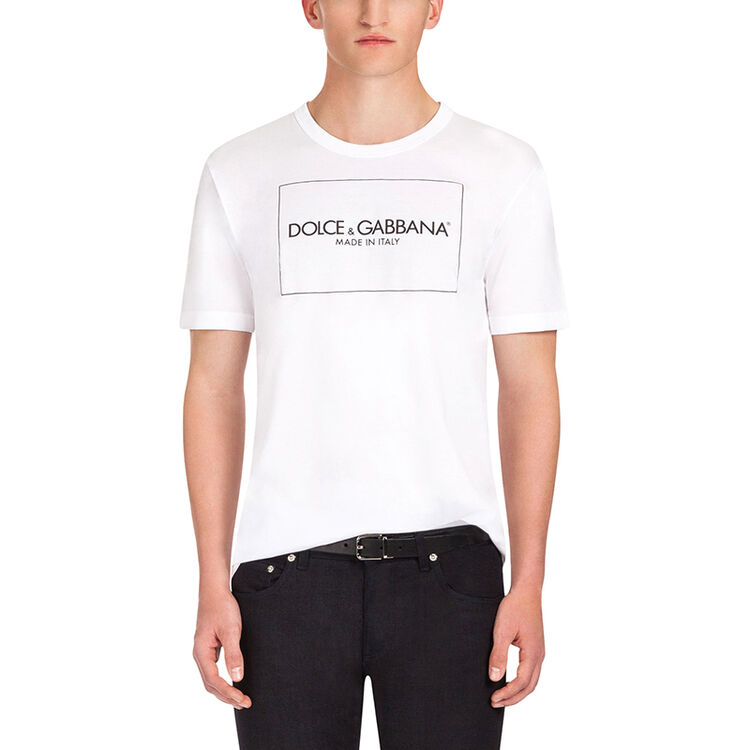 全球购 奢侈品 杜嘉班纳(d&g)男装 男t t恤 dolce&gabbana 印花针织