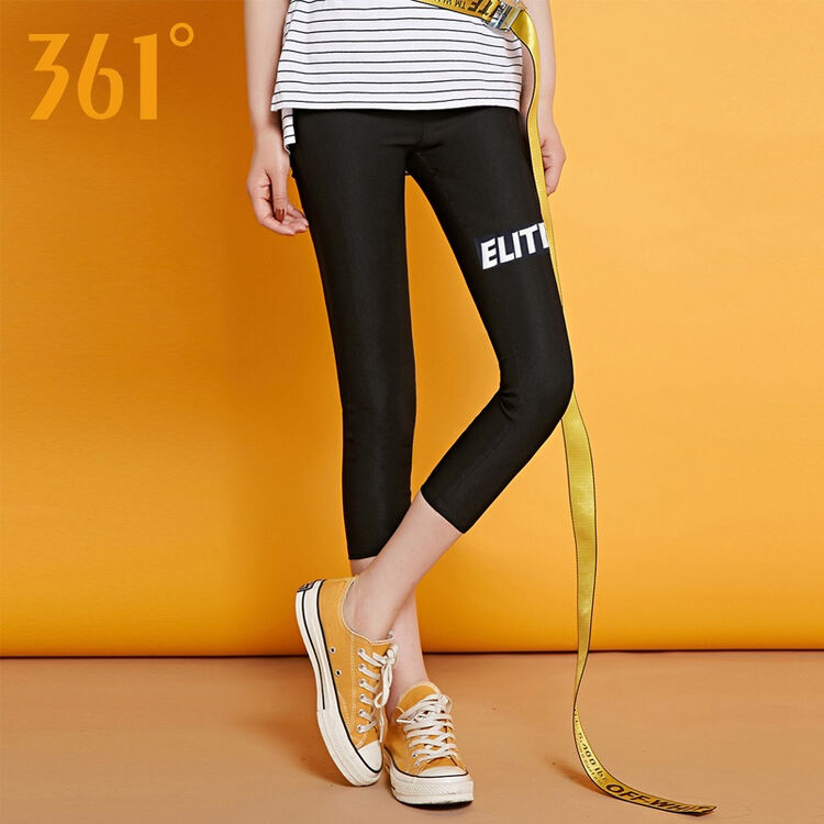 361短裤女裤子夏装七分裤女装361度舒适时尚运动裤2018夏季跑步健身
