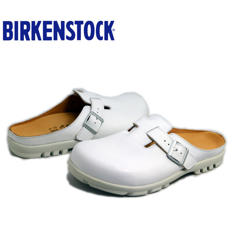 德国制造birkenstock/bradford专业级牛皮包头厨师鞋/工作鞋白色 白色