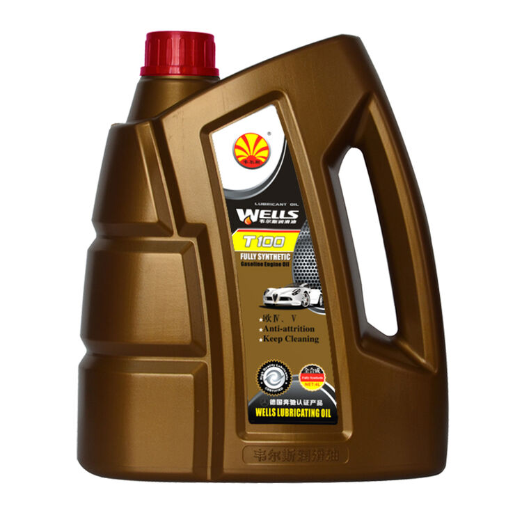 韦尔斯润滑油(wells)t100 全合成机油 汽车机油 sn 全合成 0w-40 4l