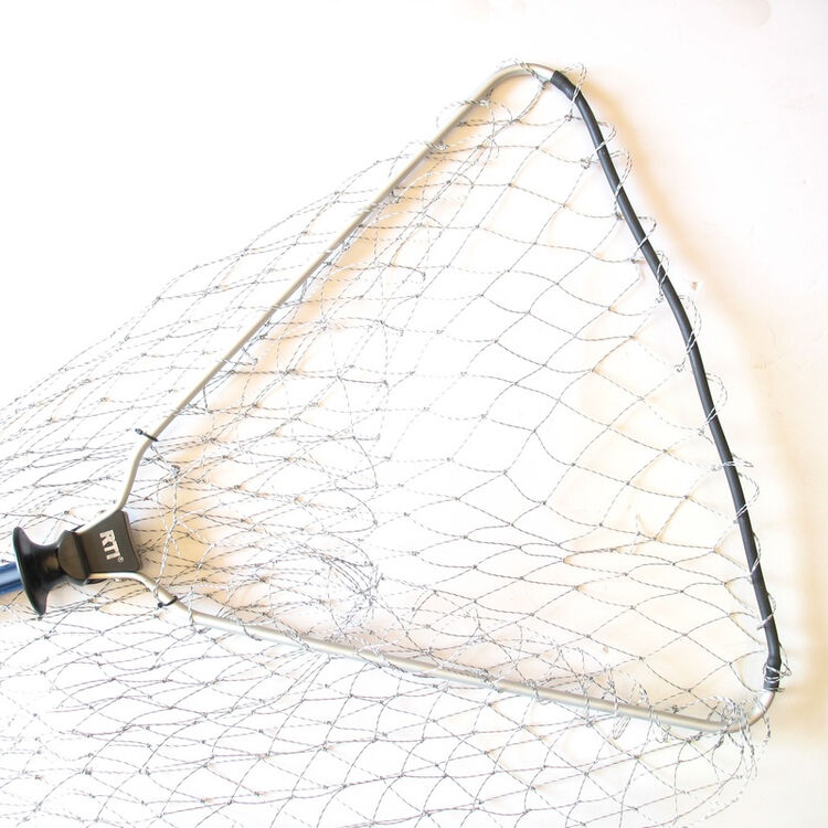 2米铝合金碳素伸缩防挂三角抄网 带秤 可折叠 渔具垂钓用品 2.2m