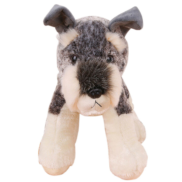 狗狗兔 雪纳瑞狗公仔毛绒玩具玩偶布娃娃送人生日礼物 站款雪纳瑞