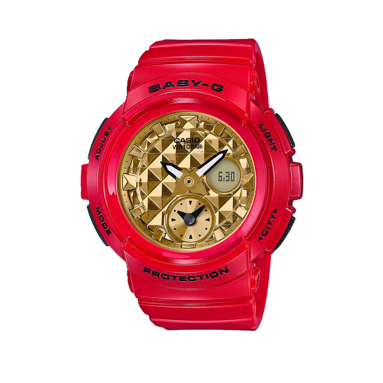 ems直邮卡西欧手表g-shock新品潮流运动红金情侣学生手表ga-100vla