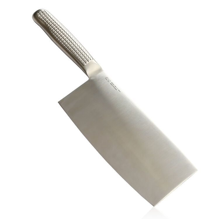 贝印(kai) 日本原装 高碳不锈钢一体成型中华菜刀 不锈钢中华菜刀