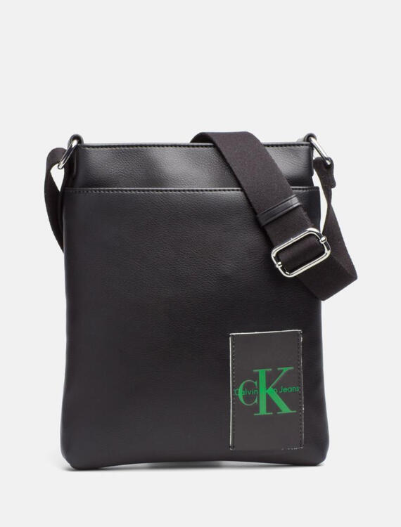 calvin klein卡尔文 克莱恩ck男包竖款单肩包斜挎包46301465 black