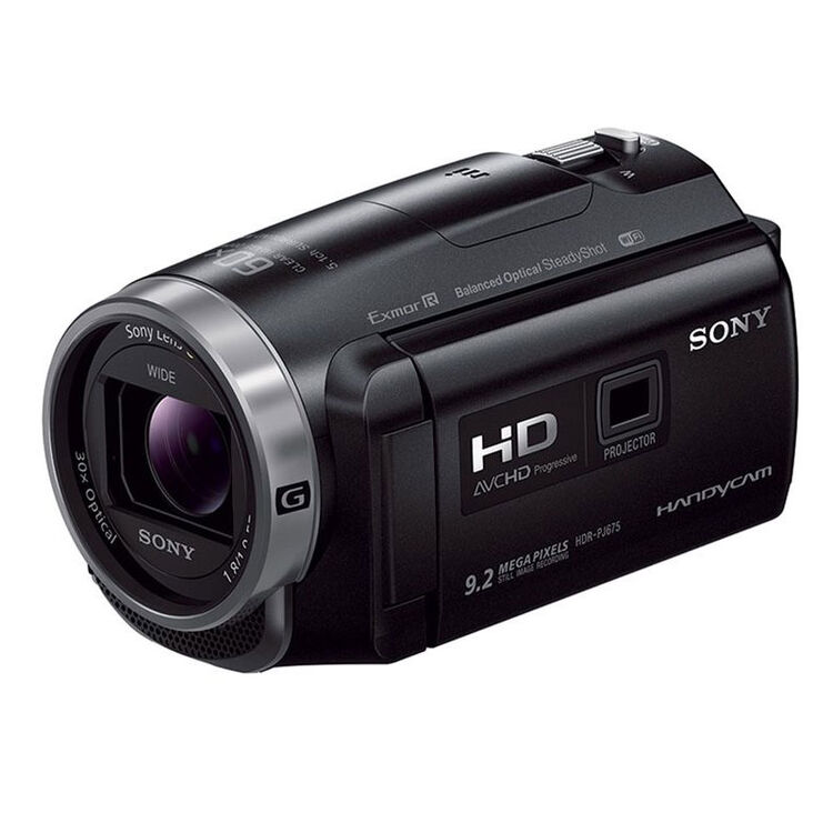 sony索尼 hdr-pj675 高清数码摄像机家用旅游内置投影便携录像机 港版