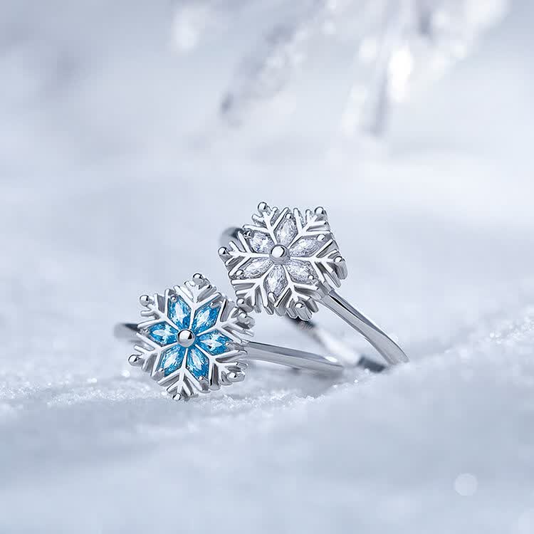 海盗船银饰s925银雪花戒指女日韩气质甜美银戒指个性时尚指环送女友