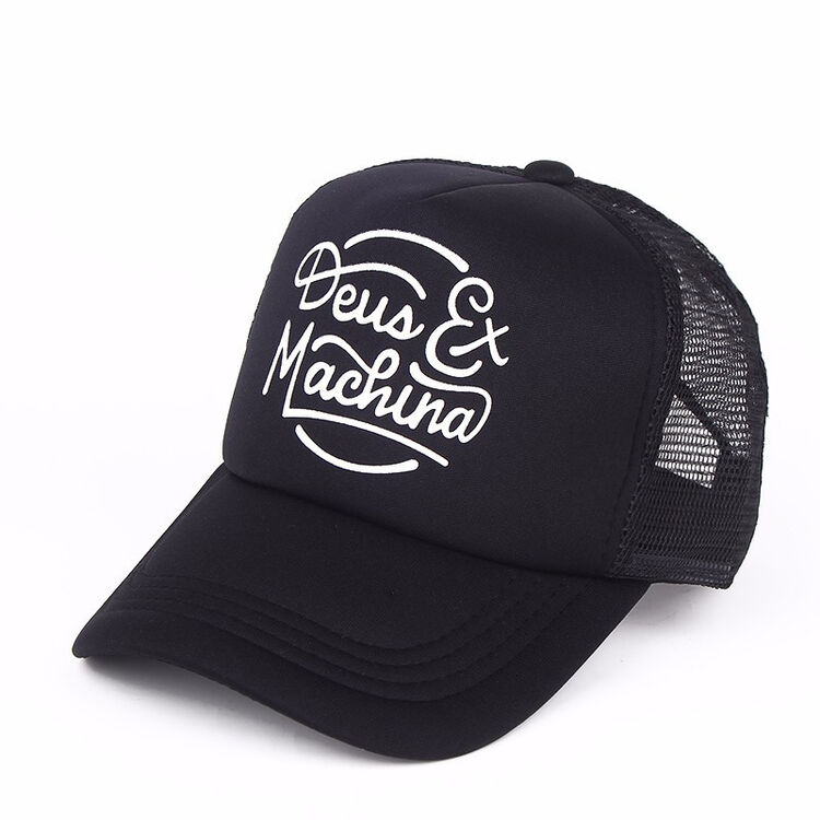 潮牌肌肉鸭舌 上帝字母绣花deus鸭舌帽 运动滑板帽ex鸭舌帽 黑色1 可