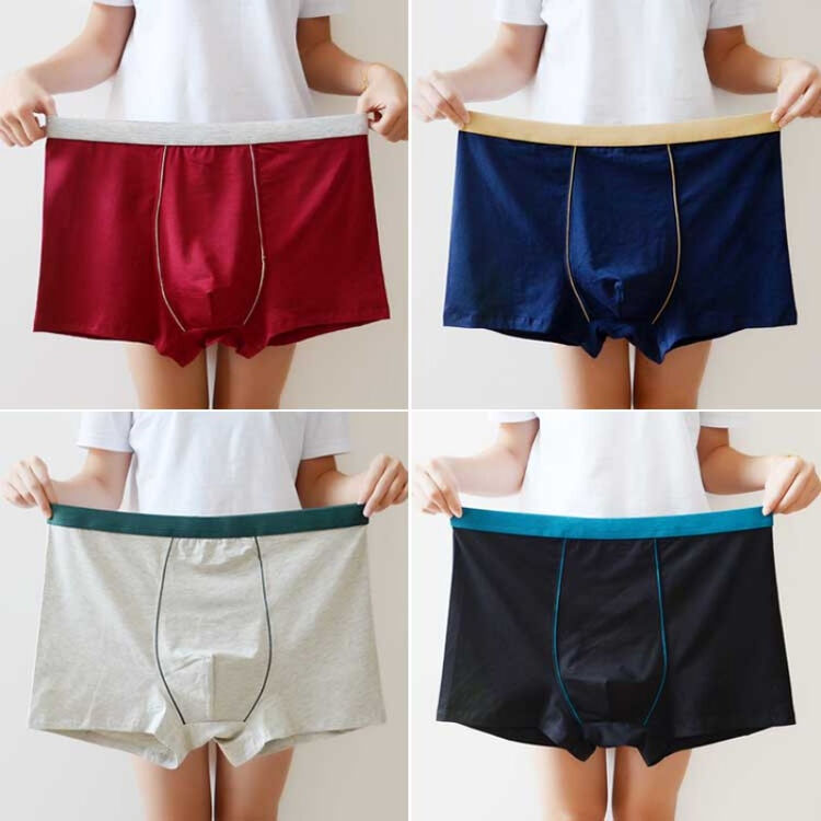 男士内裤大码加肥加大码特大号平角裤纯棉超大码四角裤200斤胖子男生