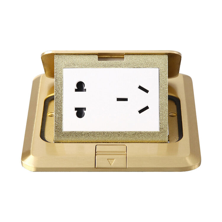 西门子(siemens)开关插座 五孔地插 地面电源插座 铜合金色 5tg01300