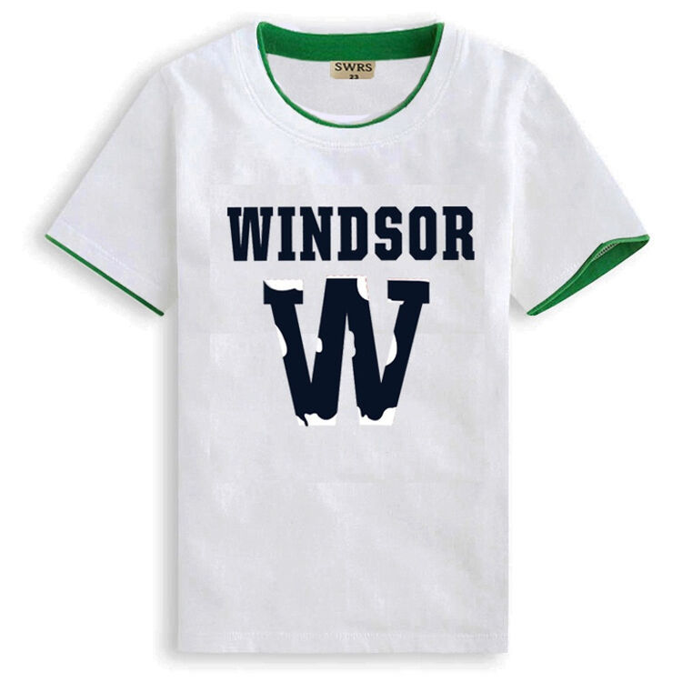 衣服小孩上衣童装夏装 儿童短袖t恤中大童圆领t恤衫 白色 w白色短袖